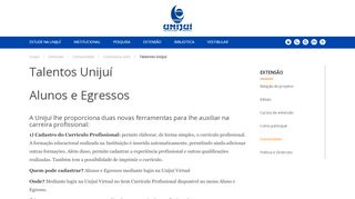 
                            4. Aluno e egresso - Comunidade - Unijuí