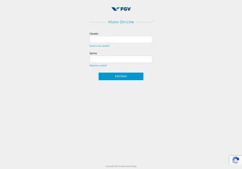 
                            9. Aluno Online - Fundação Getulio Vargas