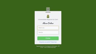 
                            9. Aluno Online - Login - Universidade Regional do Cariri - URCA