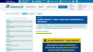 
                            5. ALUNOS PRONATEC - Escola Técnica Sequencial - Cursos técnicos ...