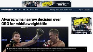
                            12. Alvarez wins narrow decision over GGG for middleweight title - Sportsnet