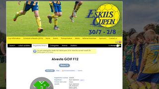 
                            5. Alvesta GOIF (Flickor 12) - Eskilscupen 2016 Results