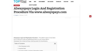 
                            3. Alwayspays Login And Registration Procedure Via www.alwayspays ...