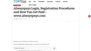 
                            2. Alwayspays Login, Registration Procedures and How You Get Paid ...