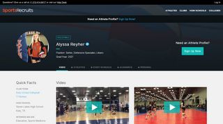 
                            10. Alyssa Reyher | SportsRecruits