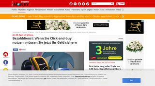 
                            7. Am 30. April ist Schluss: Bezahldienst: Wenn Sie Click-and-buy nutzen ...