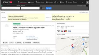 
                            4. A&M Autotech und Motorsport GmbH - search.ch