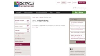 
                            12. A.M. Best Rating - Nonprofits Insurance Alliance Group