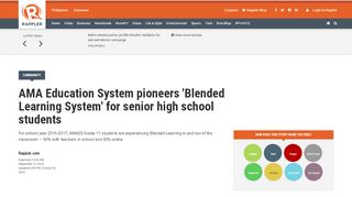 
                            12. AMA Education System pioneers 'Blended Learning System' for senior ...