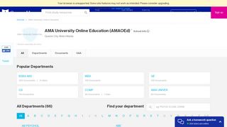 
                            5. AMA University Online Education (AMAOEd) - Course Hero