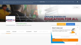 
                            8. AMA University Online Education: Tuition & Application | ...