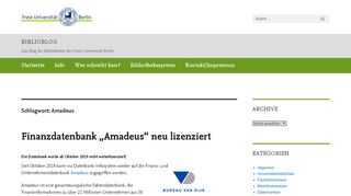 
                            8. Amadeus – biblioblog - Blogs@FU-Berlin - Freie Universität Berlin