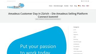 
                            13. Amadeus Customer Day in Zürich – Die Amadeus Selling Platform ...