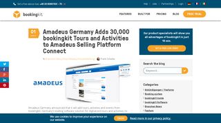 
                            10. Amadeus Germany Adds 30,000 bookingkit Tours and Activities to ...