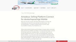 
                            12. Amadeus: Selling Platform Connect für deutschsprachige Märkte ...