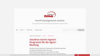 
                            12. Amadeus startet eigenes Programm für die Agent-Bindung » news ...