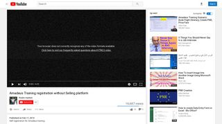 
                            10. Amadeus Training registration without Selling platform - YouTube