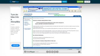 
                            9. AMADEUSVISTA.COM Click here to Start Press Spacebar or Click Left ...