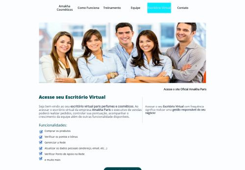 
                            3. Amakha Paris - Acesse o Escritório Virtual e controle o seu negócio