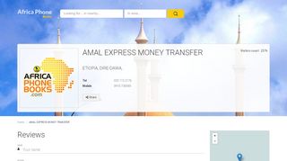 
                            7. AMAL EXPRESS MONEY TRANSFER - Africa Phone Books