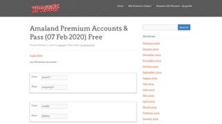 
                            3. Amaland Premium Accounts & Pass - xpassgf