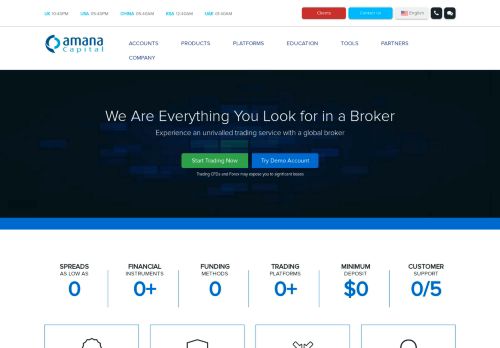 
                            12. Amana Capital: Trusted Forex Broker | Trade FX, CFDs, Energies