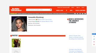 
                            4. Amandla Stenberg - Rotten Tomatoes