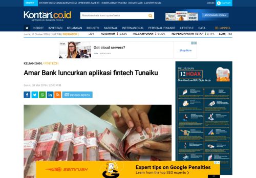 
                            12. Amar Bank luncurkan aplikasi fintech Tunaiku - Keuangan - Kontan