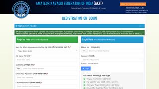 
                            1. Amateur Kabaddi Federation of India (AKFI)