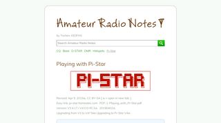 
                            3. Amateur radio: Pi-Star