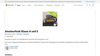 
                            12. Amateurfunk Klasse A und E beziehen – Microsoft Store de-DE