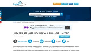 
                            6. AMAZE LIFE WEB SOLUTIONS PRIVATE LIMITED - Company ...