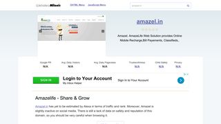 
                            10. Amazel.in website. Amazelife - Share & Grow.