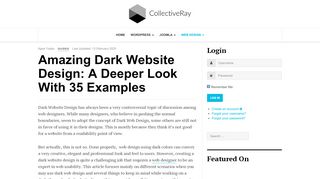 
                            6. Amazing Dark Website Design: A deeper look with 35 Examples ...