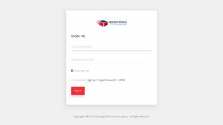 
                            8. Amazing World Courier Logistics | lOGIN