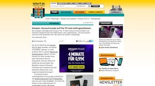
                            12. Amazon: Account-Lücke auf Fire TV wird nicht geschlossen - teltarif.de ...