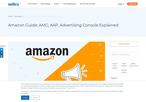 
                            8. Amazon Advertising Guide: AMG, AMS & AAP Explained - Sellics