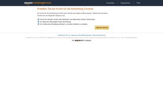 
                            2. Amazon Advertising - Wählen Sie die Kontoart