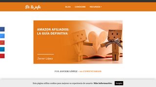 
                            8. Amazon afiliados: La guía definitiva - Javier López - Setujefe.net