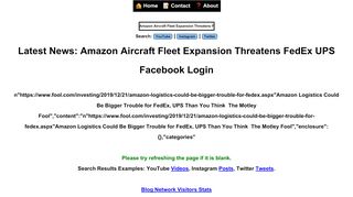 
                            9. Amazon Aircraft Fleet Expansion Threatens FedEx UPS Facebook ...
