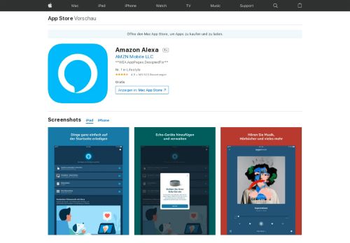 
                            7. Amazon Alexa im App Store - iTunes - Apple
