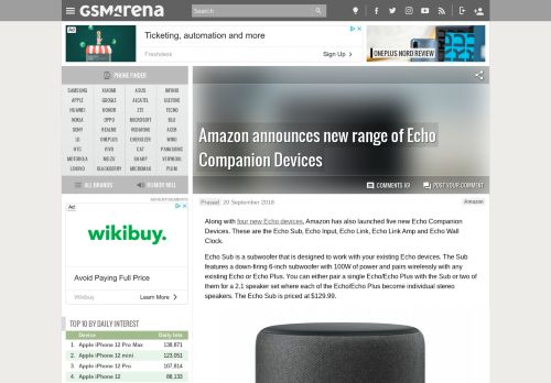 
                            12. Amazon announces new range of Echo Companion ...