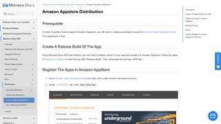 
                            9. Amazon Appstore Distribution | Monaca Docs