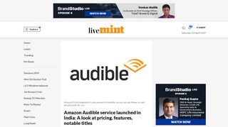 
                            13. Amazon Audible service launched in India: A look at pricing, features ...