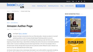 
                            13. Amazon Author Page - The Official BookBuzzr Blog