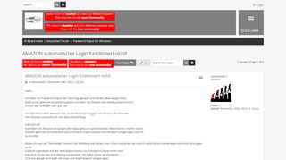 
                            4. AMAZON automatischer Login funktioniert nicht! - AceBIT