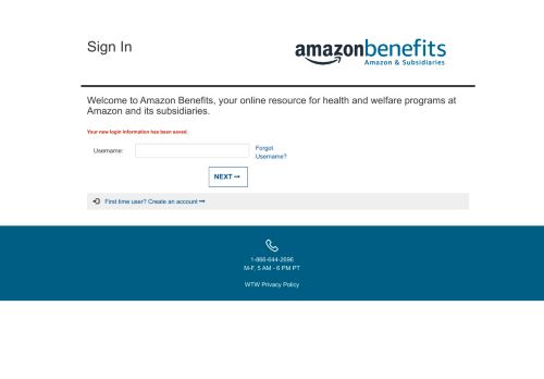 
                            1. Amazon Benefits, your online resource for health and ... - Sign In