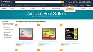 
                            4. Amazon Best Sellers: Best CompactFlash Memory Cards