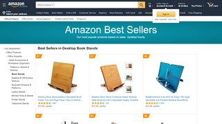 
                            1. Amazon Best Sellers: Best Desktop Book Stands - Amazon.com
