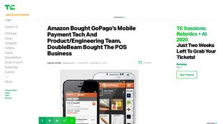 
                            8. Amazon Bought GoPago's Mobile Payment Tech And Product ...